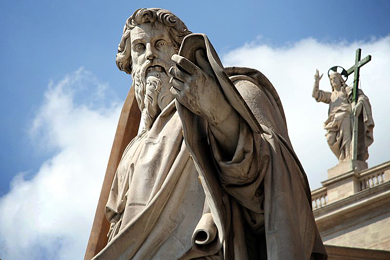 Socha sv. Pavla ve Vatikánu