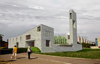 V Brně-Líšni vyroste za 70 milionů kostel s trojúhelníkovou lodí