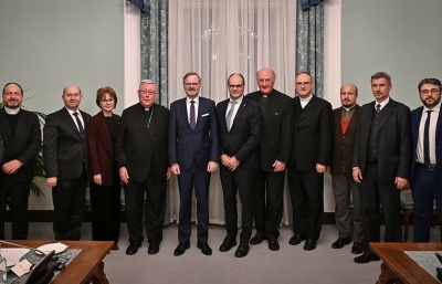 Do Prahy přijeli zástupci evropských církví, setkali se i s premiérem Fialou
