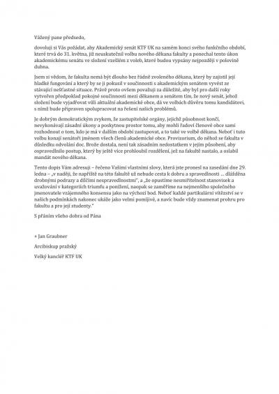 Senát Katolické teologické fakulty vyhlásil volby děkana, Brož vyhrožuje žalobou