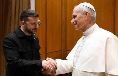 Ukrajinský prezident se již podruhé setkal s papežem Lvem XIV.