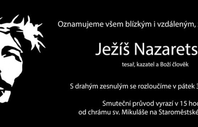 Happening v centru Prahy připomněl velikonoční události