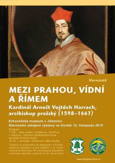 Kardinál Duka otevře výstavu o kardinálu Arnoštovi Vojtěchu Harrachovi
