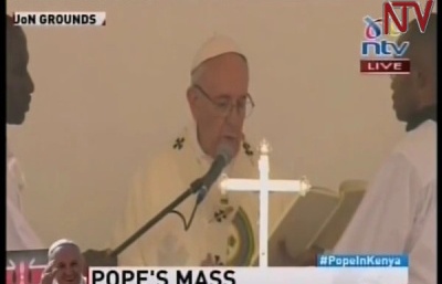 Papež v Keni odsoudil zneužívání Božího jména k násilí