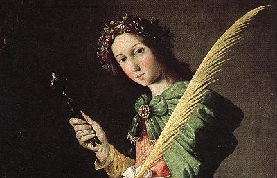 Dnes je svátek patronky zubních lékařů svaté Apollonie. Byla mučena a vytrhali ji zuby