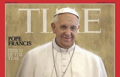 Papež František se stal osobností roku časopisu Time